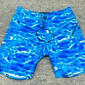 lululemon athletica Vibrant Blue Swim Board Shorts